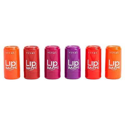 Hidratante Labial Lip Balm Vivai 3135.1.1 - Kit c/ 06 unid