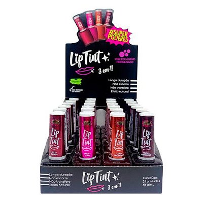 Lip Tint 3 em 1 Colágeno Hidrolisado Super Poderes LTSPCH01 - Box c/ 24 unid