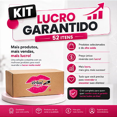 Kit Lucro Garantido - 52 itens