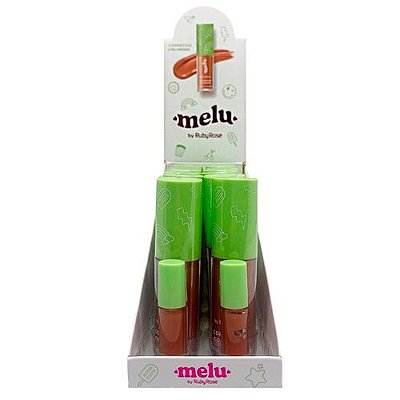 Corretivo Líquido Colorido Laranja CL04 Melu Ruby Rose RR-8106-4 - Box c/ 12 unid