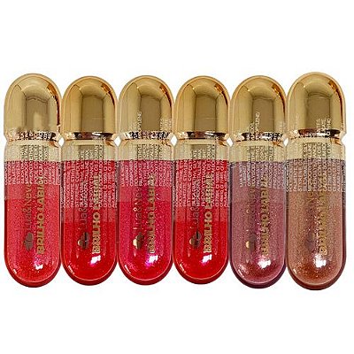 Brilho Labial Textura Suave Lua & Neve LN02427 - Kit c/ 06 unid