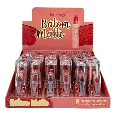 Batom Bastão Matte Belle Angel B123 - Box c/ 24 unid
