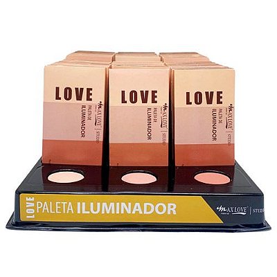 Paleta de Iluminador Box 02 Max Love - Box c/ 36 unid