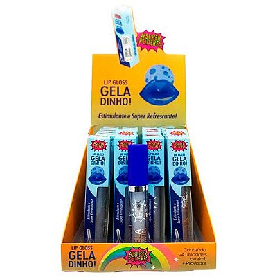 Lip Gloss Geladinho Super Poderes MGSP02 - Box c/ 24 unid