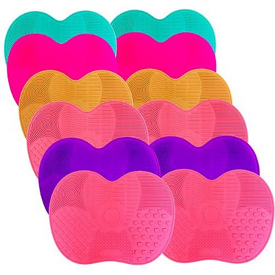 Tapete de Silicone para Limpeza de Pincéis QBela Manuela! QBM960 - Pcte c/ 12 unid