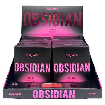 Blush Duo Gemini OG04 Obsidian Ruby Rose HB-1000-4 - Box c/ 12 unid