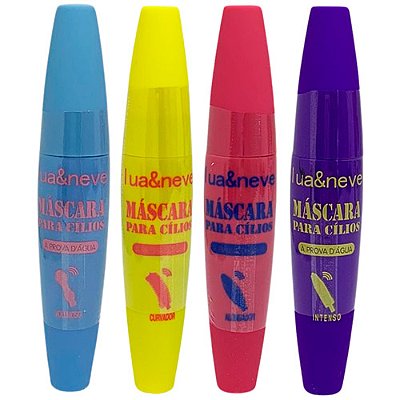 Máscara para Cílios Á Prova D'água Lua & Neve LN02132 - Kit c/ 04 unid