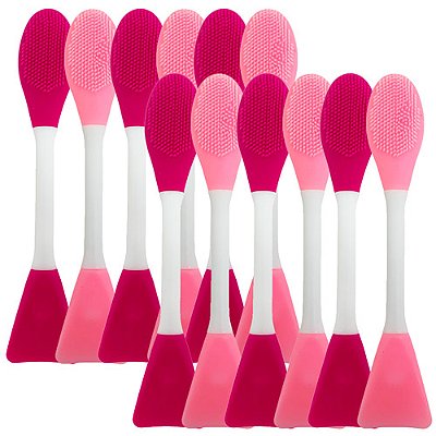 Pincel de Silicone Para Limpeza Facial FP-576 - Pcte c/ 12 unid