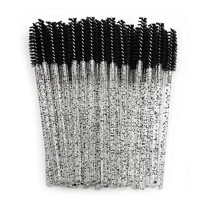 Escovinha para Cílios e Sobrancelhas com 50 Unidades