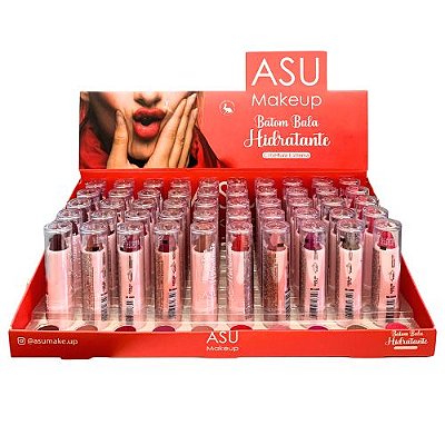 Batom Bastão Hidratante Asu Makeup ASU020 - Box c/ 50 unid