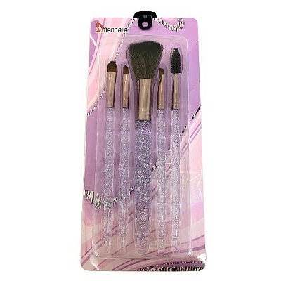 Kit com 5 Pincéis para Maquiagem Mandala MP003