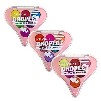 Paleta de Sombra Droplet Labranche L7108 - Kit c/ 03 unid