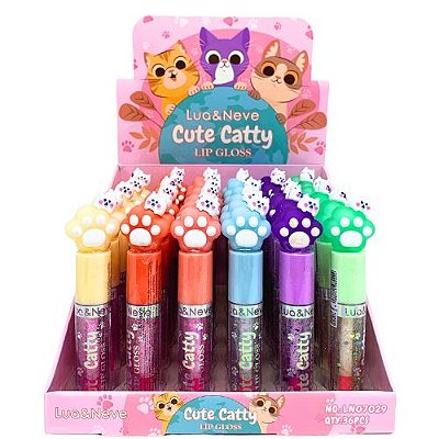 Lip Gloss Cute Catty Lua & Neve LN07029 - Box c/ 36 unid