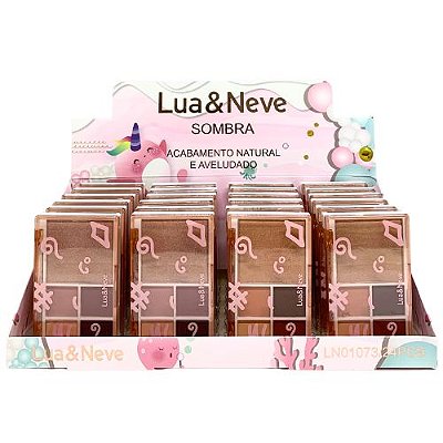 Paleta de Sombras Lua & Neve LN01073 - Box c/ 24 unid
