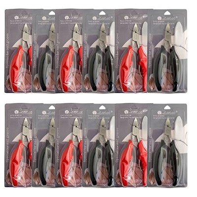 Alicate de Unha de Metal Aimini JJ-3501 - Pcte c/ 12 unid