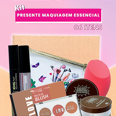 Kit Presente Maquiagem Essencial - 06 itens