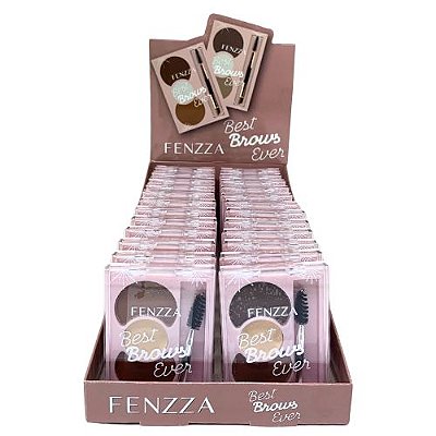 Paleta de Sobrancelha Best Brows Ever Fenzza FZ11014 - Box c/ 24 unid