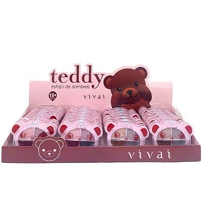 Paleta de Sombra Teddy Vívai 4106.1.1 - Box c/ 24 unid