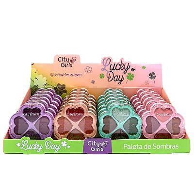 Paleta de Sombra Lucky Day City Girls CG349 - Box c/ 24 unid