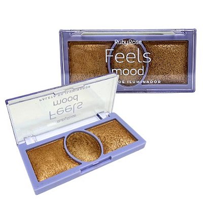 Paleta de Iluminador Feels Mood Ruby Rose HB-7530-3
