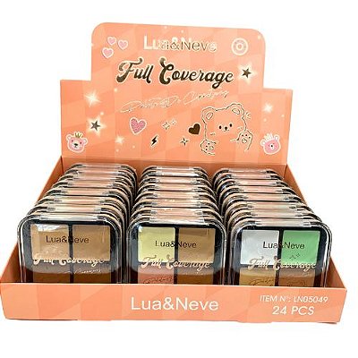Paleta de Corretivo Full Coverage Lua & Neve LN05049 - Box c/ 24 unid
