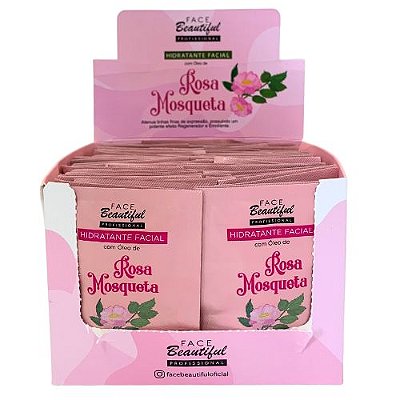 Hidratante Facial Rosa Mosqueta Face Beautiful FB193 - Box c/ 50 unid
