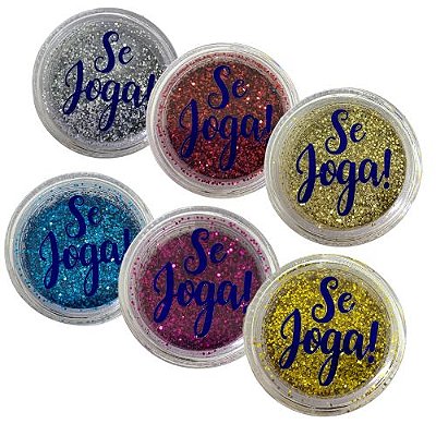 Glitter Se Joga! Face Beautiful FB107 - Kit c/ 06 unid