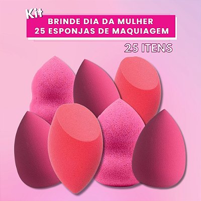 Kit 25 Esponjas de Maquiagem