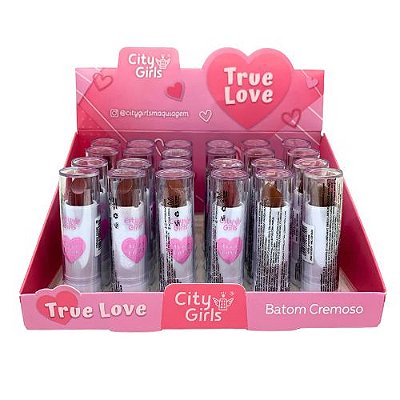 Batom Cremoso True Love City Girls CG399 - Box c/ 24 unid