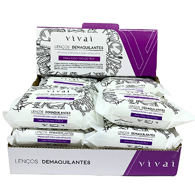 Lenços Demaquilantes Vivai 5024.1.5 - Box c/ 12 unid