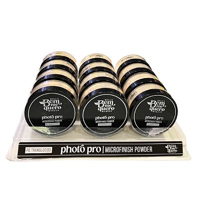 Pó Facial Translúcido Photo Pro Microfinish Powder Bella Bem Me Quero - Box c/ 12 unid