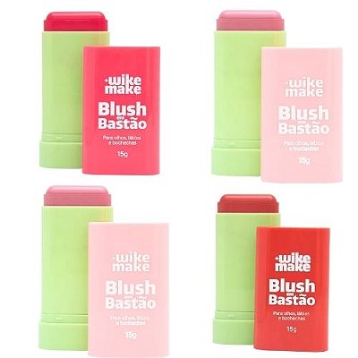 Blush em Bastão Wike Make WM7004-086M24 - Kit c/ 04 unid
