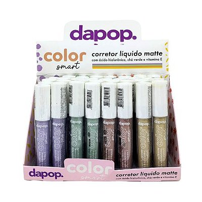 Corretivo Liquido Matte Color Smart Dapop DP2297 - Box c/ 32 unid