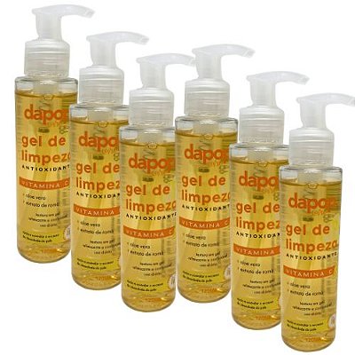 Gel De Limpeza Antioxidante Vitamina C Dapop DP2324 - Box c/ 06 unid