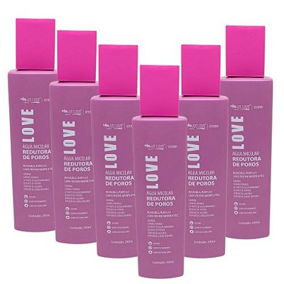 Água Micelar Redutora de Poros Max Love - Kit c/ 06 unid