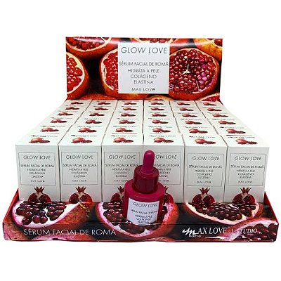 Sérum Facial de Romã Glow Love Max Love - Box c/ 36 unid