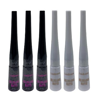 Delineador Liquido Matte Lua & Neve LN01048 - Kit c/ 06 unid