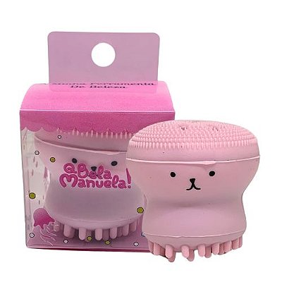 Esponja de Limpeza Facial Esfoliante Polvinho Qbella Manuela! QBM509