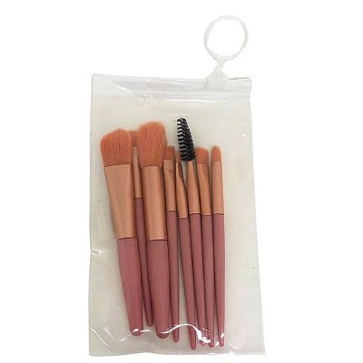 Kit com 08 Pincéis para Maquiagem QBM820
