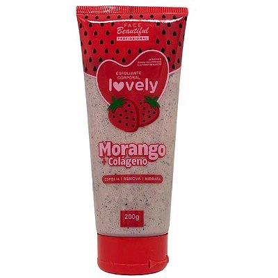 Esfoliante Corporal Lovely Morango + Colágeno Face Beautiful FB439