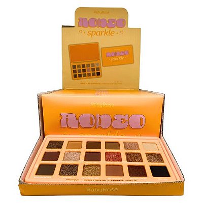 Paleta de Sombras Rodeo Sparkle Ruby Rose HB-F2610 - Box c/ 12 unid