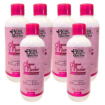Água Micelar Rosa Mosqueta Bella Bem Me Quero - Kit c/ 06 unid