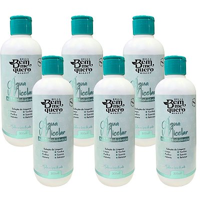 Água Micelar Ácido Hialurônico Bella Bem Me Quero - Kit c/ 06 unid