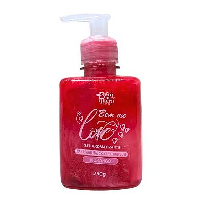 Gel Aromatizante Morango Bem Me Love Bella Bem Me Quero