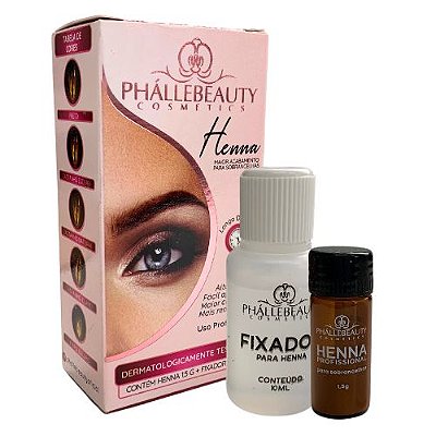 Henna para Sobrancelha Castanho Claro Phállebeauty PH0596