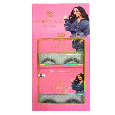 Cílios Postiços 8D F005 Sabrina Sato SP3165 - Box c/ 10 unid