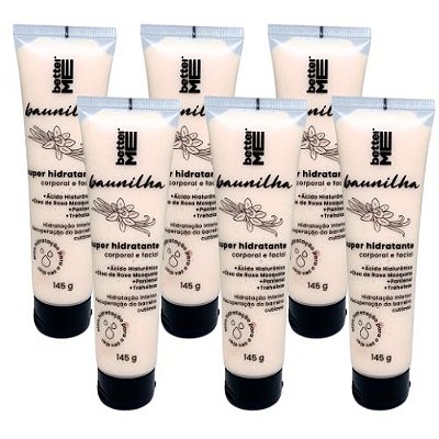 Super Hidratante Corporal e Facial Baunilha Better Me - Kit c/ 06 unid