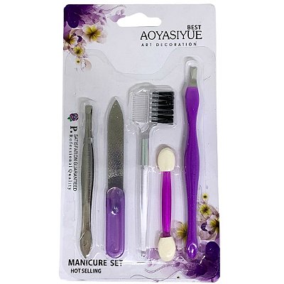 Kit com 05 Peças Manicure