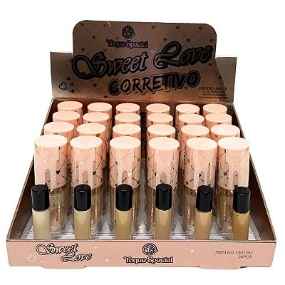 Corretivo Líquido Sweet Love Cor 01 ao 06 Toque Special TS01093 - Box c/ 24 unid