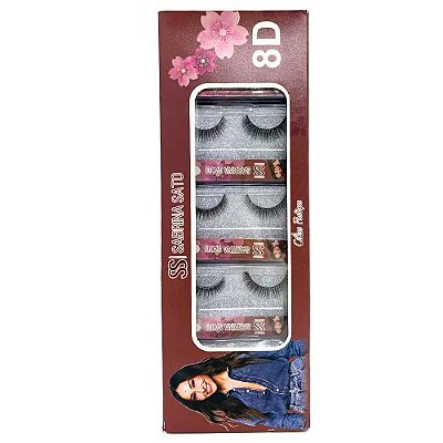 Cílios Postiços 8D F001 Sabrina Sato SP3171 - Box c/ 10 unid